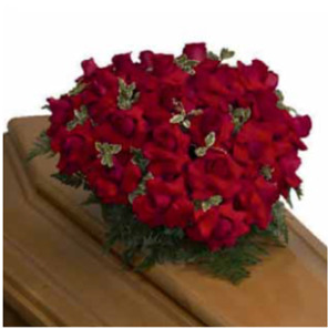 CUORE DI SPUGNA ROSE ROSSE